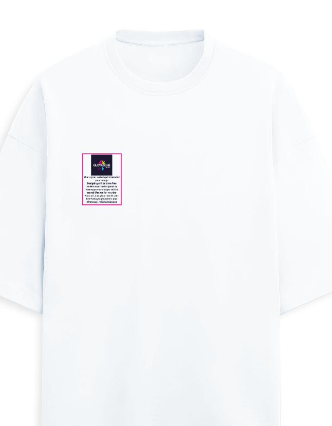 Unisex Terry Oversized Tee | UT27 (Custom Print) GlowZonePrints