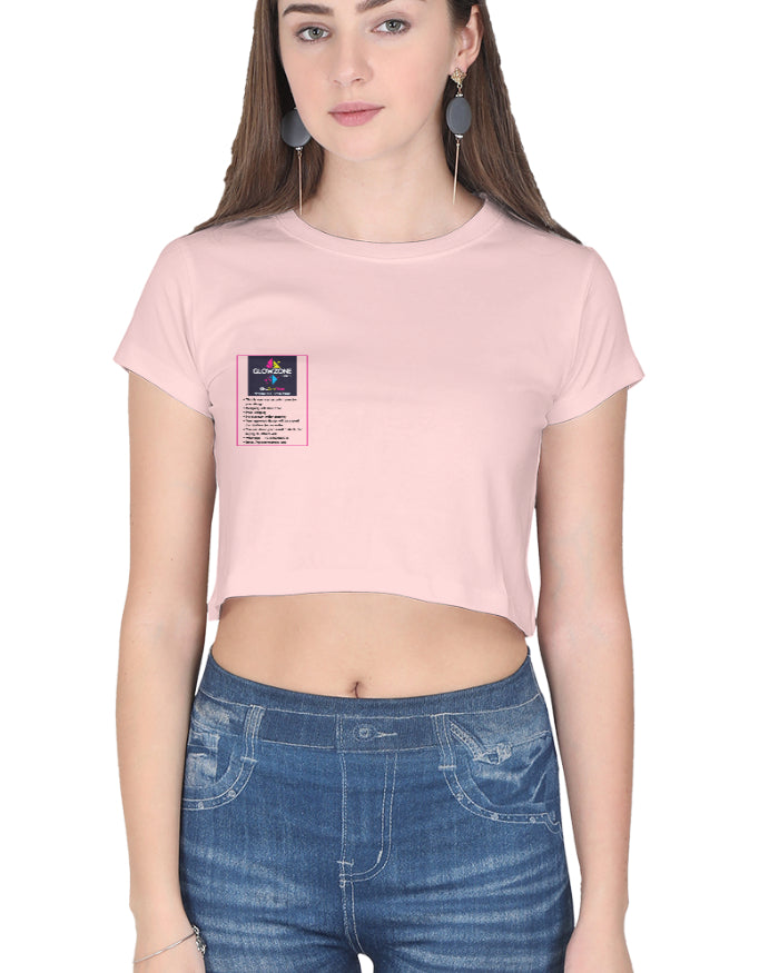 Female Crop Top | FC39 (Custom Print) GlowZonePrints