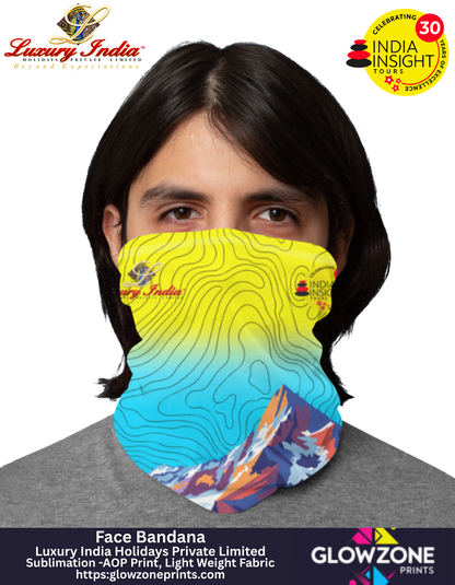 Face Bandana – Luxury India Holidays Pvt Ltd GlowZonePrints