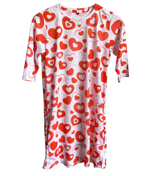 Custom AOP T-Shirt Dress GlowZonePrints