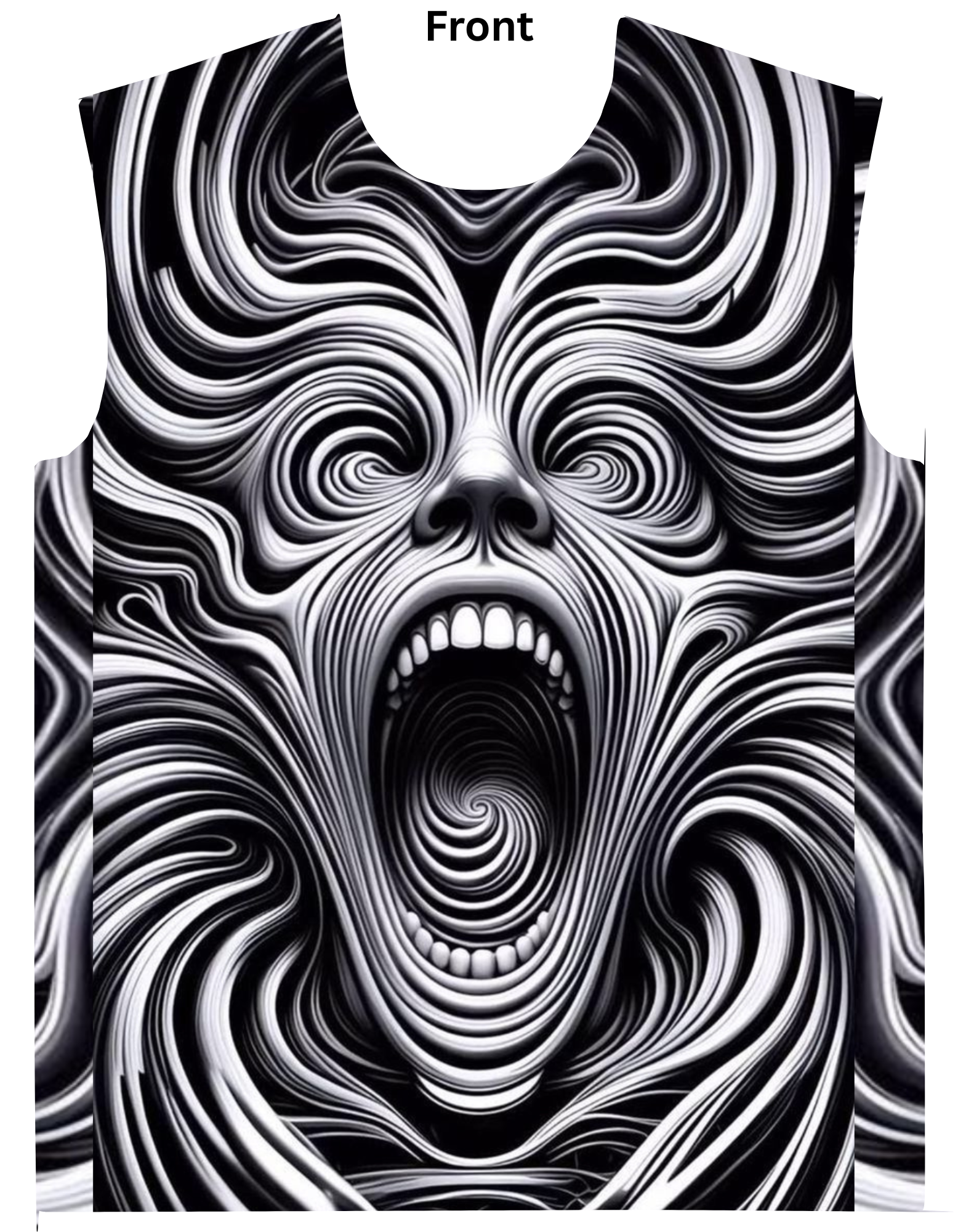 Abstract Face Unisex AOP (All Over Print) T Shirt GlowZonePrints