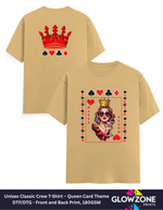 Unisex Classic Crew T-Shirt – Queen Card Theme GlowZonePrints