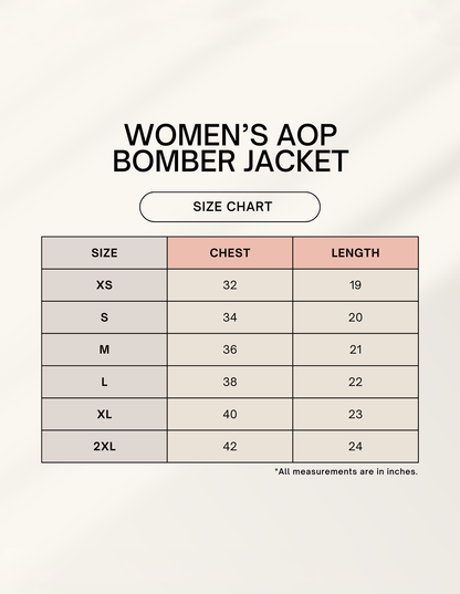 Women's AOP Bomber Jacket – Pop Bubble Abstract Pattern