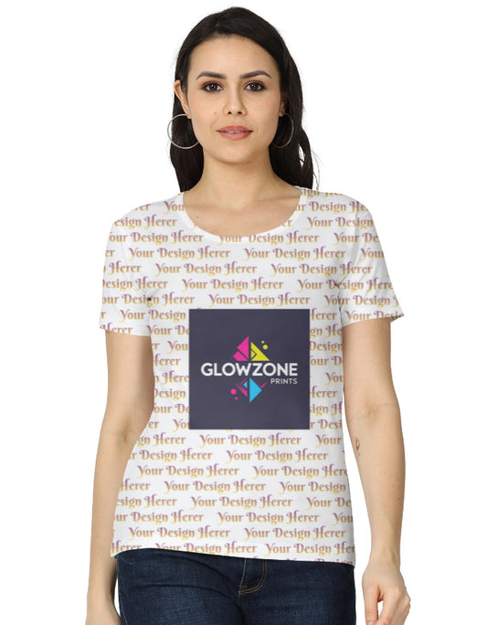Custom Women’s AOP (All Over Print) Classic T-Shirt Custom GlowZonePrints