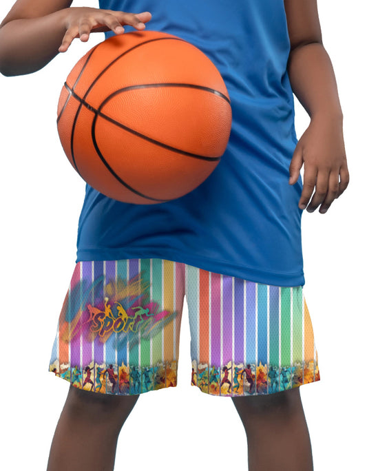 Kids AOP Sports Shorts Sports GlowZonePrints