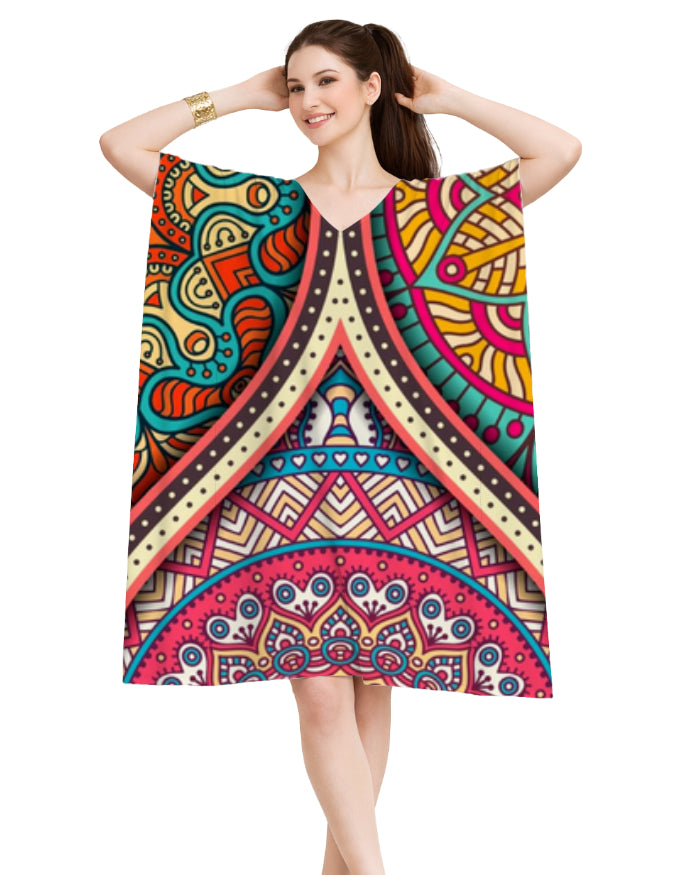 AOP Female Kaftan Design3 Free Size GlowZonePrints