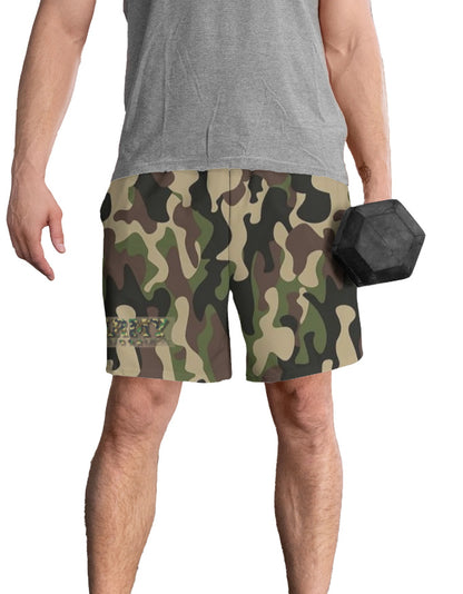 Camouflage Men's AOP Shorts White GlowZonePrints