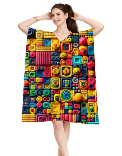 AOP Female Kaftan Design4 Free Size GlowZonePrints