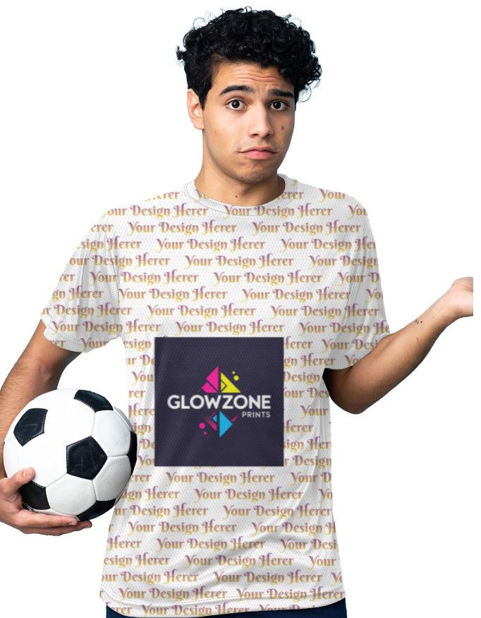 Custom AOP(All Over Print) Sports T-Shirt Custom GlowZonePrints