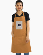 Kitchen Apron (Custom Print) Khaki - Custom Standard GlowZonePrints
