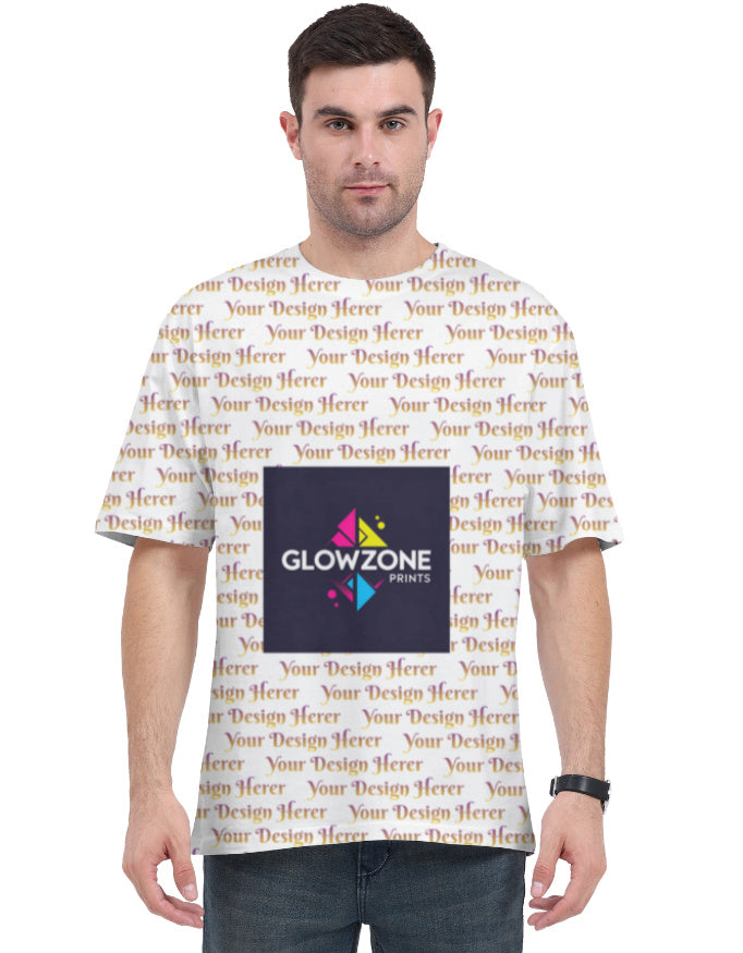 Custom AOP (All Over Print) Oversized T Shirt Custom GlowZonePrints