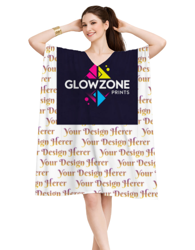 AOP Female Kaftan Design Custom Free Size GlowZonePrints