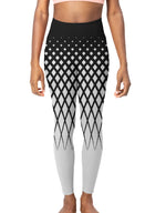 Abstract Lines AOP Gym Leggings GlowZonePrints