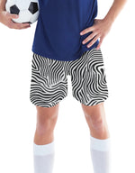 Zebra Lines Unisex AOP Sports Shorts Zebra Lines GlowZonePrints