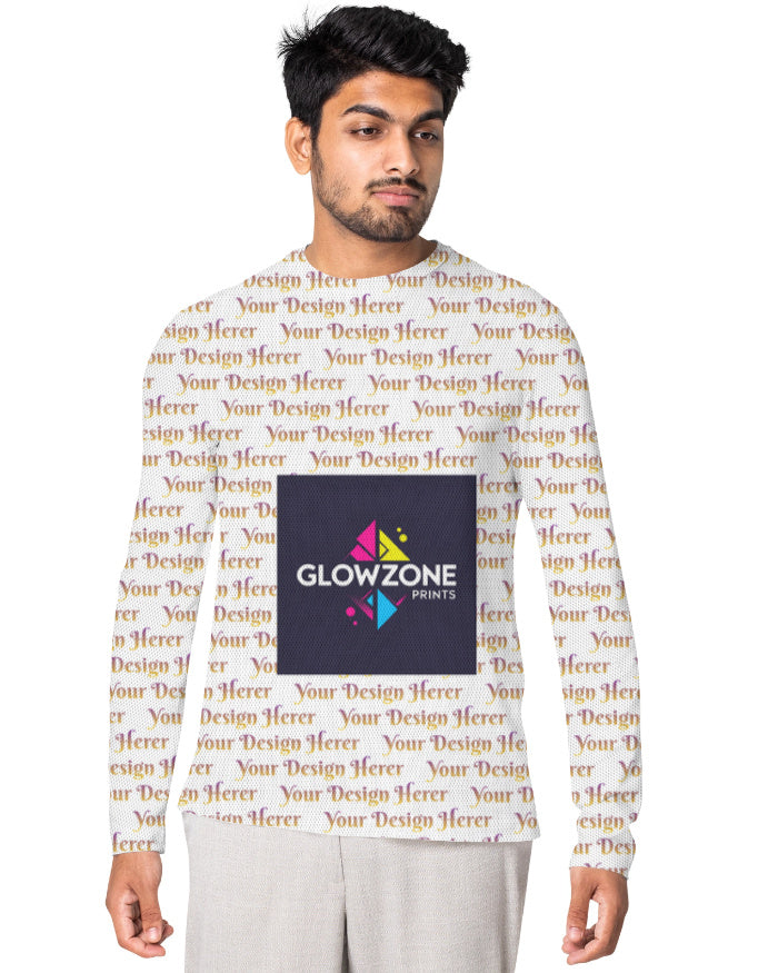 Custom Men's AOP Bike Rider T-shirt Custom GlowZonePrints