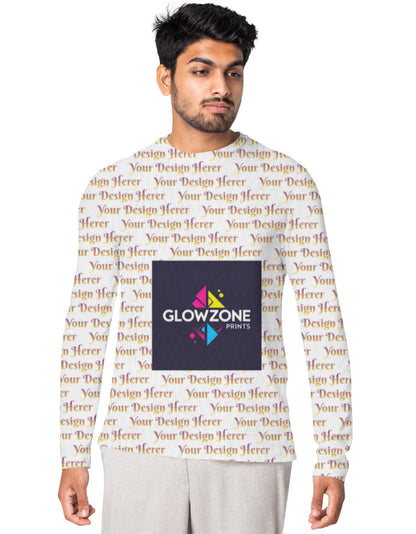 Custom Men's AOP Bike Rider T-shirt Custom GlowZonePrints