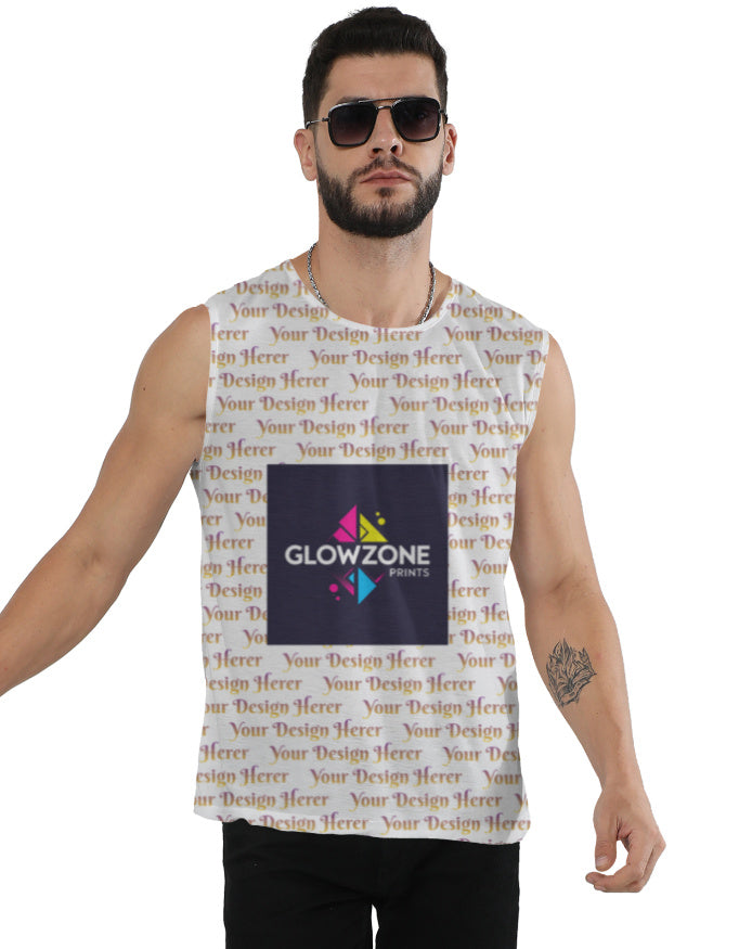 Custom Men's AOP Sleeveless Tee | MA29 Custom GlowZonePrints