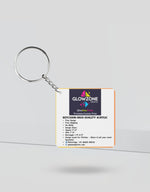 Custom Print Acrylic Keychain Custom Square GlowZonePrints