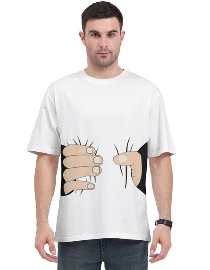 Hand Illusion T-Shirt | UA22 (Custom Print) White GlowZonePrints