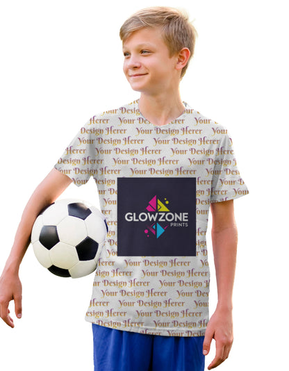 Kids Sports AOP Sports T-Shirt Custom GlowZonePrints
