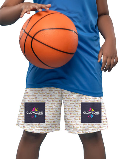 Custom Kids AOP Sports Shorts Custom GlowZonePrints